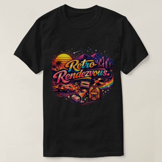 T-shirt Rendez-vous Rétro (Design devant)