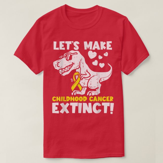 T-shirt Rendons le cancer de l'enfant Dinosaures disparu R (Design devant)
