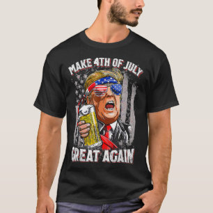 T-shirt Rendre 4 juillet grand à nouveau drôle Trump Homme