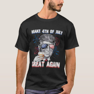 T-shirt Rendre 4 juillet grand à nouveau drôle Trump Homme