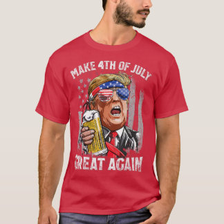 T-shirt Rendre 4 juillet grandeur à Trump Hommes Femmes