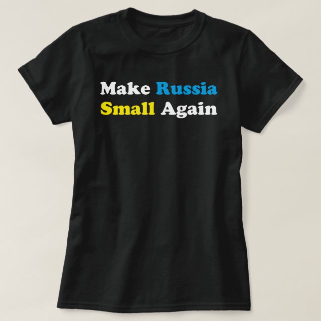 T-shirt Rendre à la Russie sa petite chemise, drôle Rendre (Design devant)