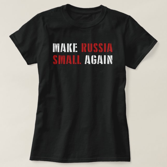 T-shirt Rendre à la Russie sa petite chemise, drôle Rendre (Design devant)