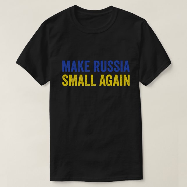 T-shirt Rendre à la Russie sa petite chemise faire à la Ru (Design devant)