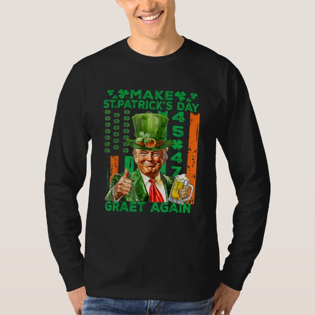 T-shirt Rendre à la Saint Patrick sa grande fête le drapea (Devant)