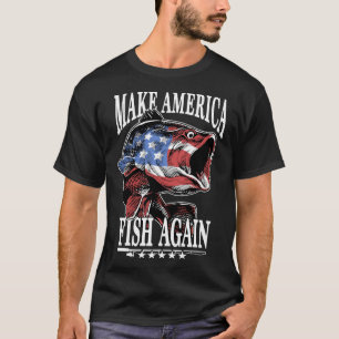 T-shirt Rendre à l'Amérique le poisson pêcheur USA