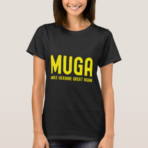 T-shirt Rendre à l'Ukraine sa grandeur et soutenir un disc