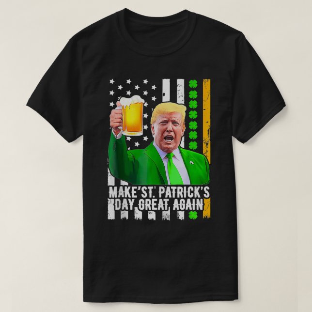 T-shirt Rendre à Saint Jour de la Saint Patrick sa grandeu (Design devant)