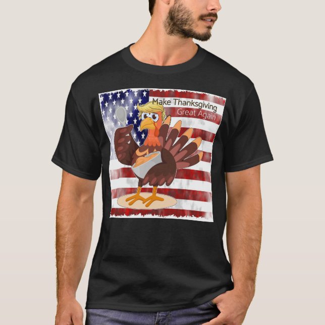 T-shirt Rendre grand Thankesgiving (Devant)