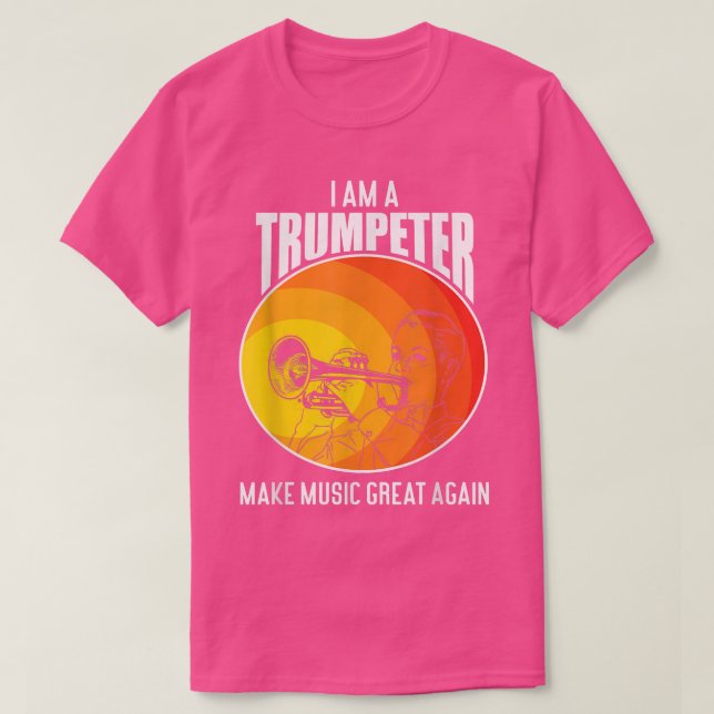 T-shirt Rendre la musique super, Trumpet Musicien (Design devant)