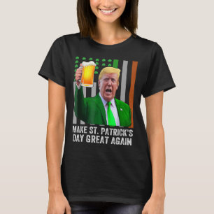 T-shirt Rendre la Saint-Patrick plus belle encore Drapeau