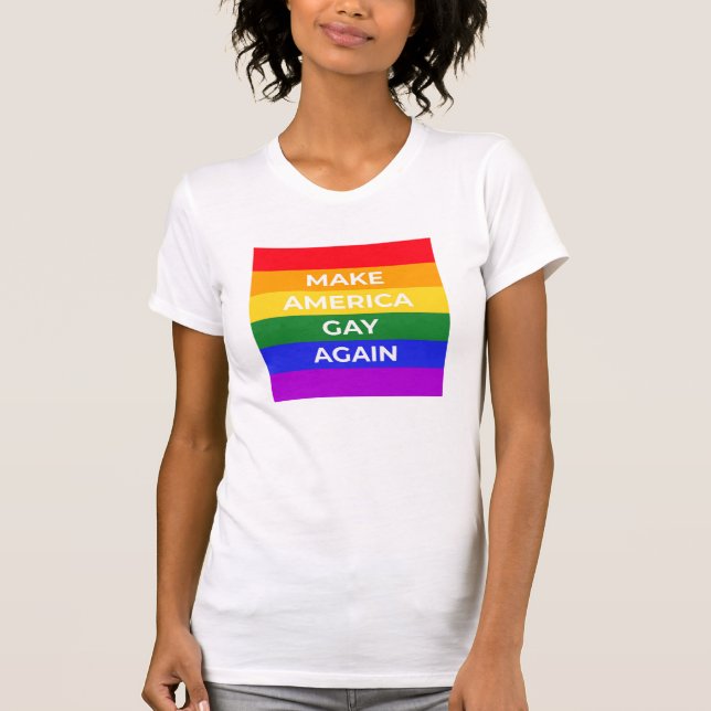 T-shirt Rendre l'Amérique gay (Devant)