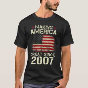 T-shirt Rendre l'Amérique grande depuis 2007 Vintage 15ème
