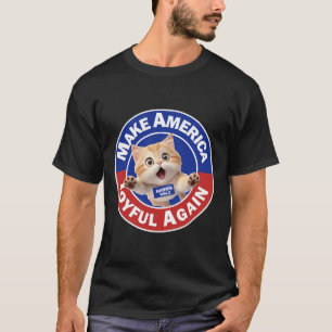 T-shirt Rendre l'Amérique Joyeuse Harris Wall 2024 Cat Lad
