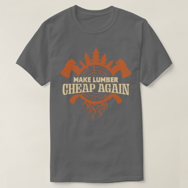 T-shirt Rendre le bois bon marché (Design devant)