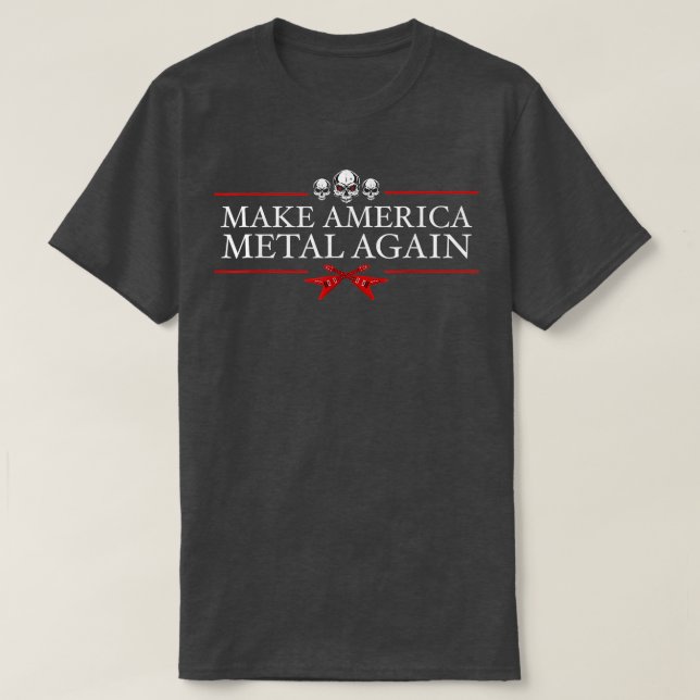 T-shirt Rendre le métal américain Trump Rock Heavy (Design devant)