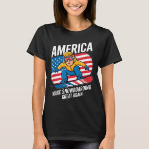 T-shirt Rendre le snowboarding génial donald trump - ski u