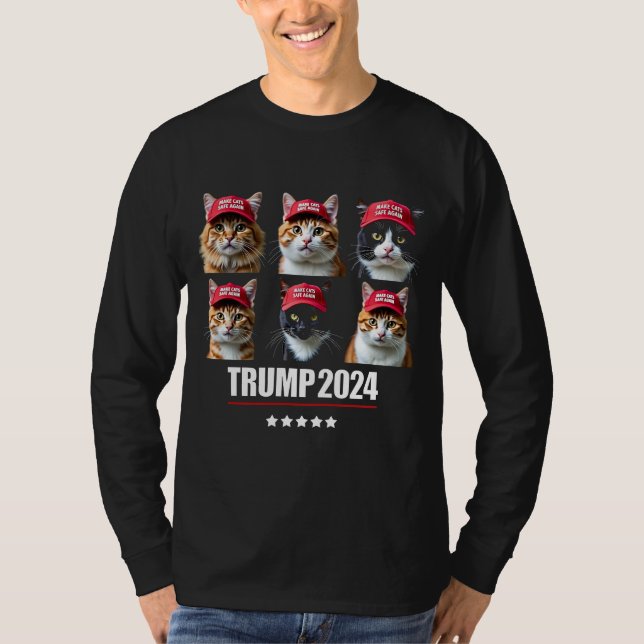 T-shirt Rendre les chats en sécurité à l'élection de Maga  (Devant)