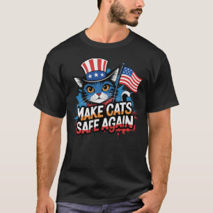 T-shirt Rendre les chats en sécurité Une élection drôle 20