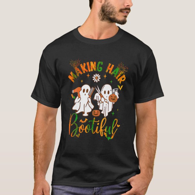 T-shirt Rendre les cheveux botieux amusant Fantôme Fantôme (Devant)