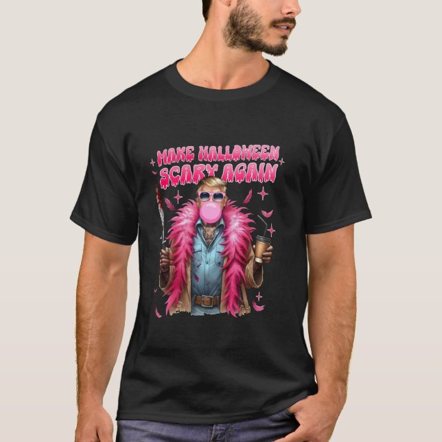 T-shirt Rendre l'Halloween plus effrayant Donald Trump Spo (Devant)