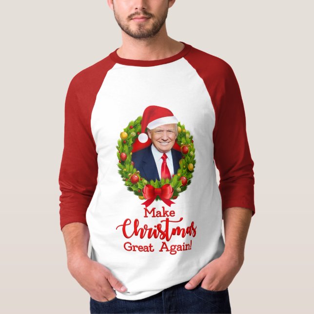T-shirt Rendre Noël à la grandeur Trump MAGA cadeau amusan (Devant)