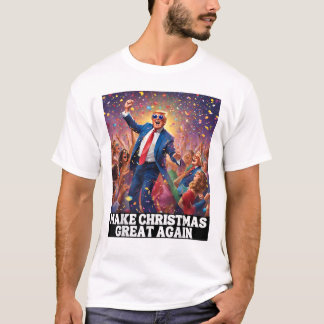 T-shirt Rendre Noël à nouveau super drôle Père Noël Chapea