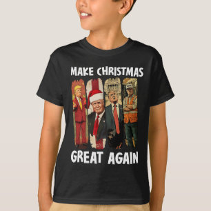 T-shirt Rendre Noël super à nouveau drôle Père Noël Trump 