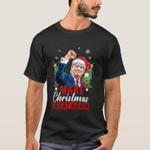 T-shirt Rendre Noël super à nouveau drôle Trump laide Chri