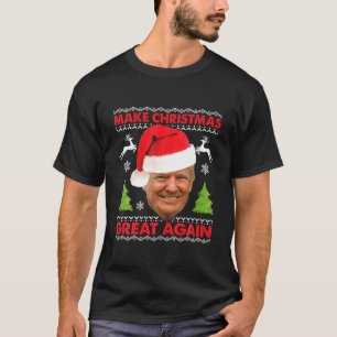 T-shirt Rendre Noël super à nouveau Trump laid Christmas P