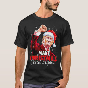 T-shirt Rendre Noël super Père Noël amusant Trump Noël