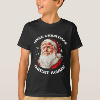 T-shirt Rendre Noël super Père Noël amusant Trump Noël