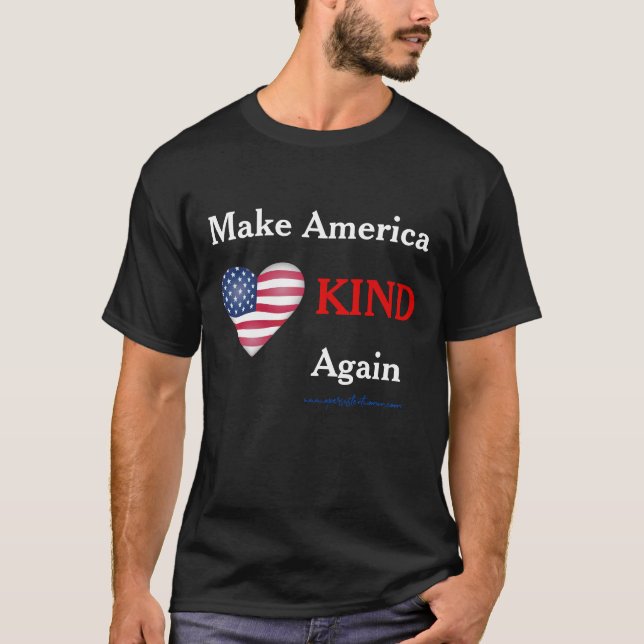 T-shirt Rends l'Amérique GENTILLE à nouveau. Anti-Trump (Devant)