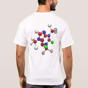 T-shirt Rendu 3-D de la molécule