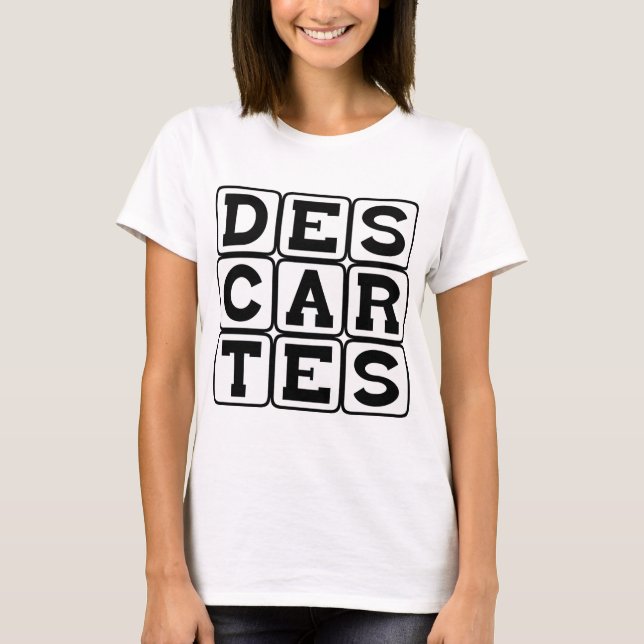 T-shirt Rene Descartes, Philosophe (Devant)