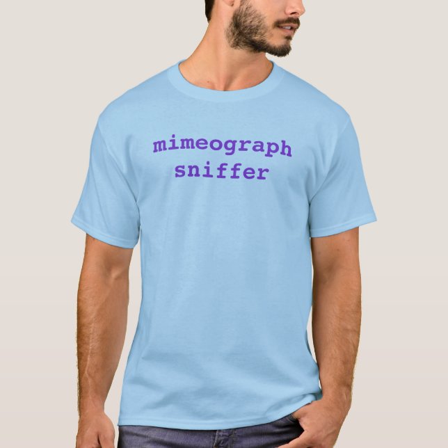 T-shirt reniflard miméographique (Devant)