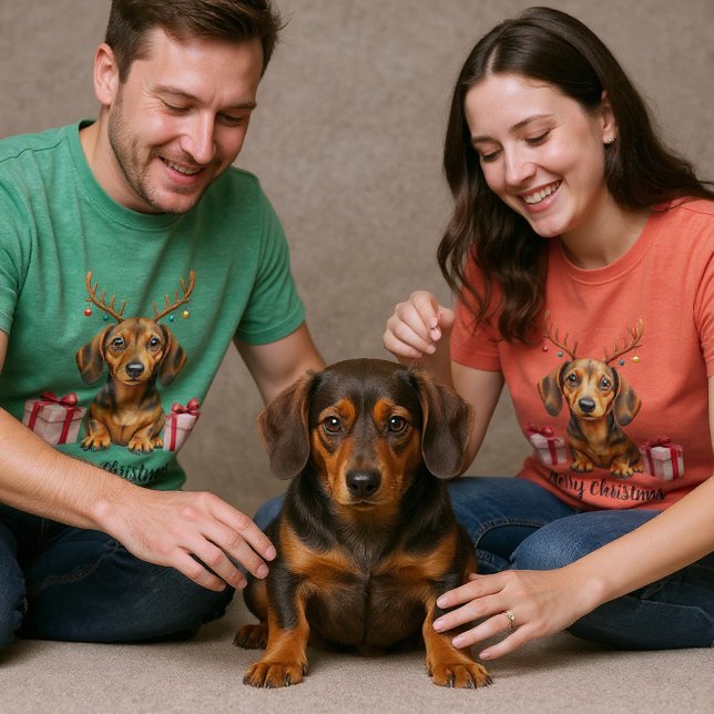 T-shirt Renne au Dachshund (Créateur téléchargé)