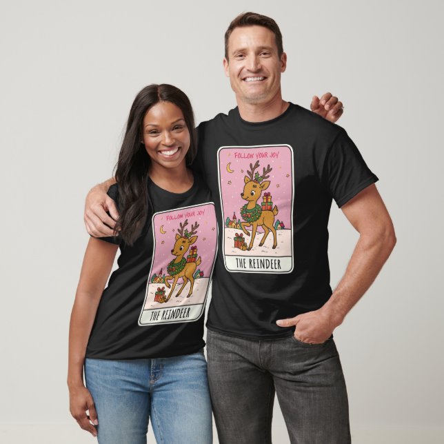 T-shirt Renne de Noël  (Unisexe)