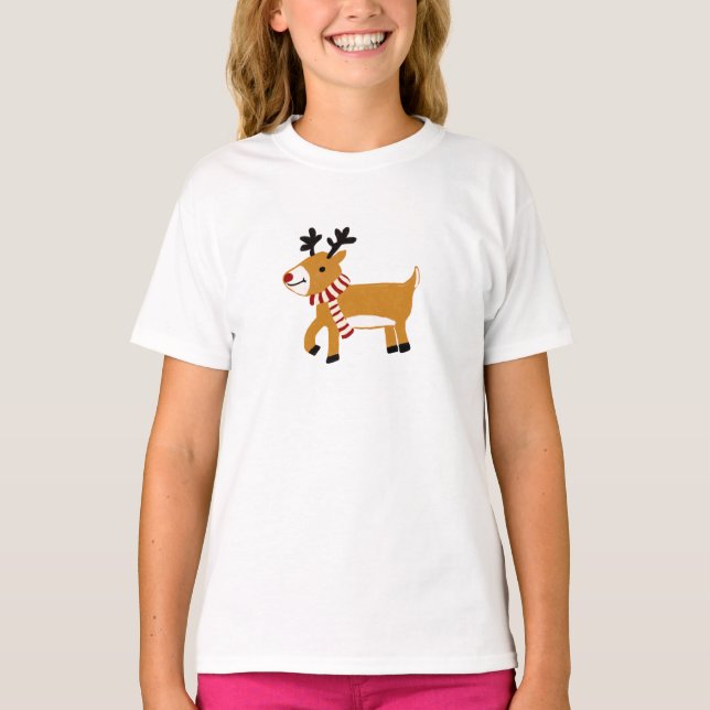 T-shirt Renne de Noël (Devant)