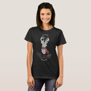 T-shirt Renne de Noël tout est calme vacances
