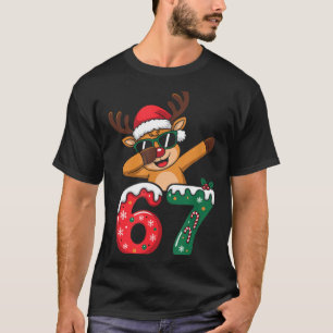 T-shirt Renne drôle Dab Six Sept 67 Noël Dabbing 