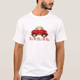 T-shirt Renne drôle dans Noël de voiture HO HO HO