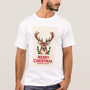 T-shirt Renne vintage – Joyeux Noël