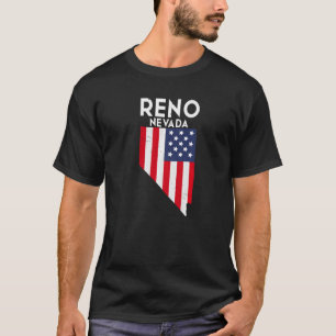 T-shirt Reno Nevada USA State America Travel Nevadan