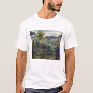 T-shirt Renoir - Claude Monet peignant dans son jardin