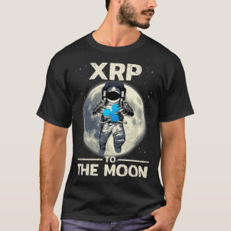 T-shirt Renvoyer L'Astronaut Xrp À La Cryptocurrc Xrp Lune