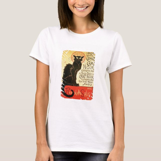 T-shirt Réouverture du cabaret Conversation Noir, 1896 (co (Devant)