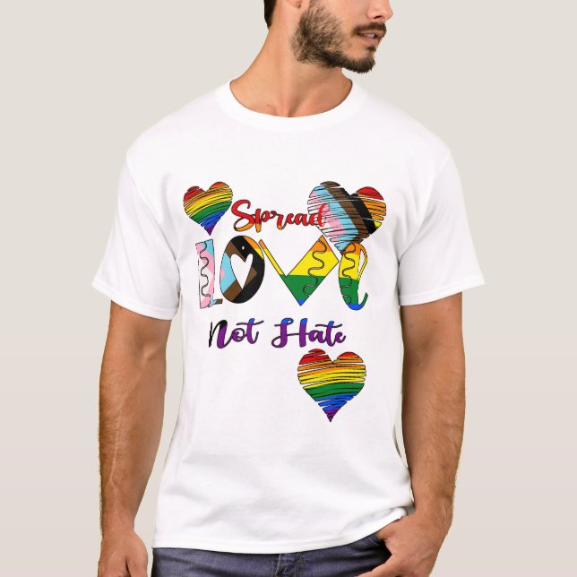 T-shirt Répandez l'amour pas la haine  (Devant)