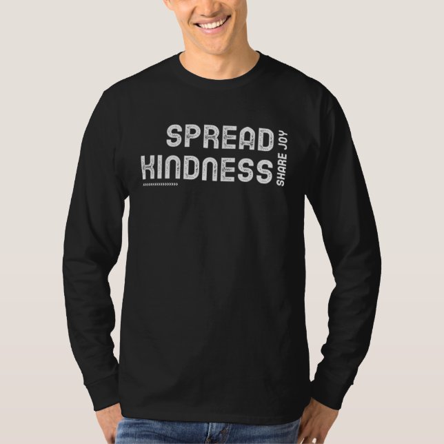 T-shirt Répandre la gentillesse Partager la joie (Devant)