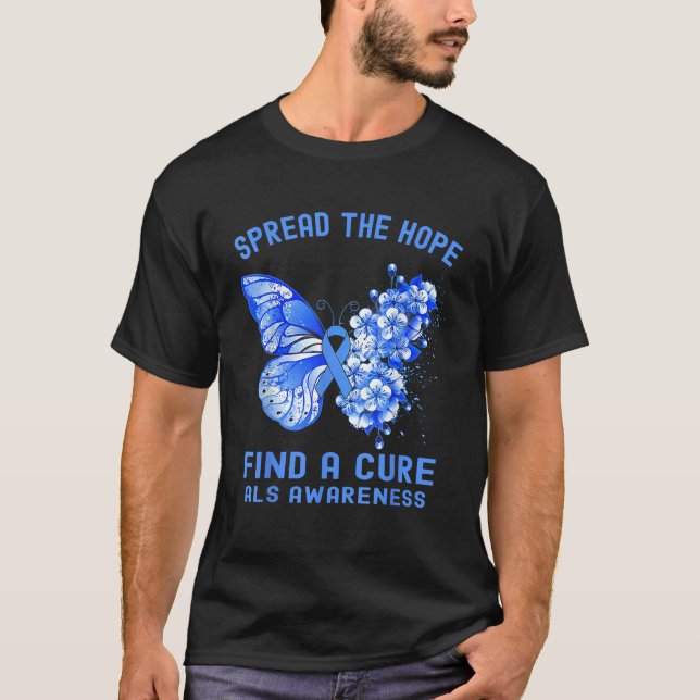 T-shirt Répandre L'Espoir Trouver Un Cure Sensibilisation  (Devant)